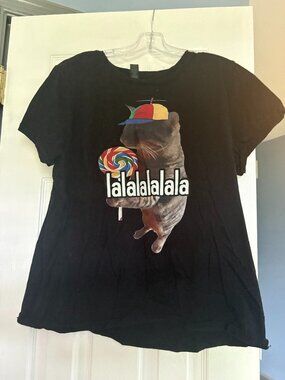 Gildan Soft Style Size XL Black Short Sleeve Graphic Tee VGUC